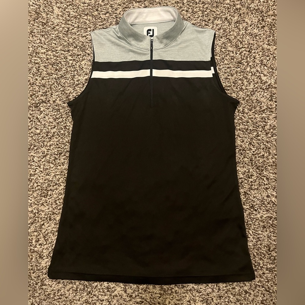 FootJoy Gray and Black Golf Shirt
